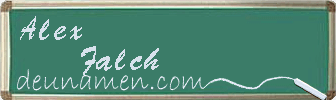 Alex Falch Visitenkarte